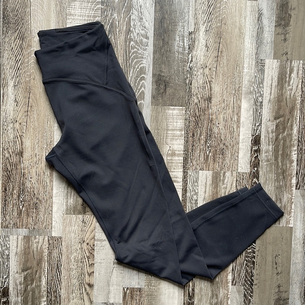 Lululemon Mid-Rise Black Leggings Women’s Size 8 Tights